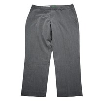 Dip Pants Womens 16 Gray High Rise Capri Plus Straight Leg Pocket Curvy Fit - £20.11 GBP