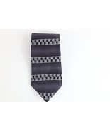 Vintage 90s Streetwear Geometric Crest Neck Tie Wedding Formal Silk Necktie - $454.22 MXN