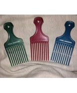 Vidal Sassoon Hair Picks 2006 Lot of 3 Almost Vintage Wine Blue Green Pu... - $15.37 CAD