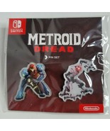 Metroid Dread Limited Bonus Souvenir Lapel Pin Set Nintendo Switch EMMI ... - £16.09 GBP