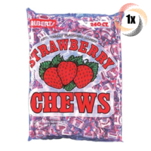 1x Bag Alberts Strawberry Fruit Chews Assorted Flavors | 240 Candies Per Bag - £12.94 GBP