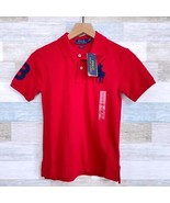 POLO Ralph Lauren Big Pony Embroidered Polo Shirt Red Short Sleeve Boys ... - $44.54