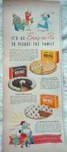 Kre-Mel Pie Filling As Easy As Pie Print Advertisements Art 1940s - $5.99