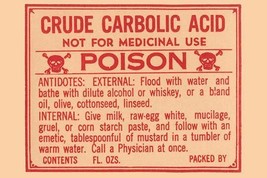 Crude Carbolic Acid - Not For Medicinal Use - Poison - £15.81 GBP