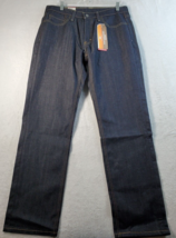 Levi&#39;s Jeans Mens Size 33x32 Black Denim Cotton Pockets Straight Leg Pull On - £16.10 GBP