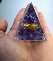 5*5*5cm Orgonite Pyramid Chakra Energy quartz crystal healing 1pc - £39.18 GBP
