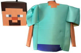 Minecraft Halloween Costume Size Youth Medium 7-8 Fun Role Play Video Game - £11.70 GBP
