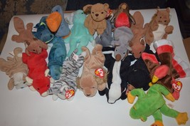 Retired TY Beanie Baby LOT of 19 various - $368.89 MXN