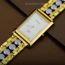 Brand New Designer Exclusive 22K 916% Gold Mens Man wrist Watch CZ Studd... - $7,722.00