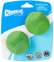 [Pack of 4] Chuckit Erratic Ball for Dogs Medium - 2 count - £46.84 GBP