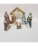 8 pc Nativity Collection Set Mary Joseph Baby Jesus Wise Men Scripture V... - £21.62 GBP