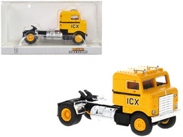 1950 Kenworth Bullnose Truck Tractor Yellow w Black Stripes ICX 1/87 HO Scale Mo - £32.20 GBP