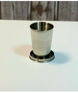 JIM BEAM Vanilla Stainless Steel Whiskey Shot Glass Collapsible in box - £8.80 GBP
