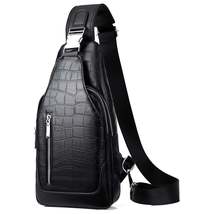 FR Fashion Co. 11&quot; Men&#39;s Premium Leather Crossbody Sling Bag - £57.53 GBP+