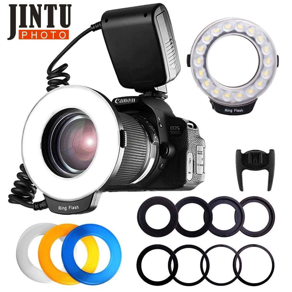 JINTU RF-550 Macro 48 LED Ring flash Light  for Canon 750D 760D T6i T6s ... - £169.97 GBP