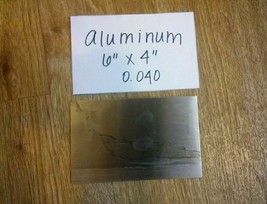 aluminum plate 1 piece 0.040 (18 gage) 6&quot; x 4&quot;+- metal sheet  weld mig tig - £26.12 GBP