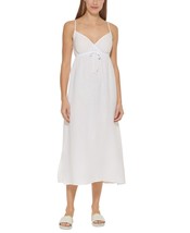 DKNY Swim Cover Up Maxi Dress V Neck White Size Small $88 - NWT - £14.15 GBP
