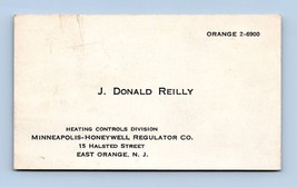 Minneapolis Honeywell Regulator Co Vtg Business Card East Orange New Jer... - £7.80 GBP