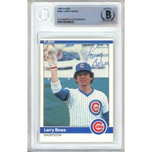 Larry Bowa Chicago Cubs Auto 1984 Fleer Baseball Card #486 BAS Autograph... - $79.99