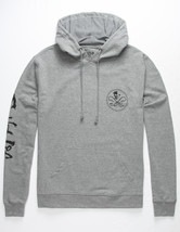 Salt Life Mens Skull and Hooks Graphic Hoodie in Heather Gray-Large - £23.88 GBP