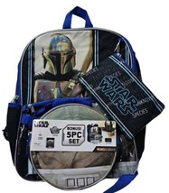 Backpack Baby Yoda Star Wars 5 Piece Set The Mandalorian The Child w/ Lunch Bag - £13.08 GBP