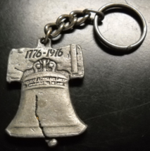ASI Traffic Control Key Chain Philadelphia Liberty Bell Metal Genuine Pewter - $8.99