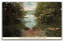 Lovers Lane Lakeside Park Harrison Michigan MI UNP DB Postcard W18 - £3.12 GBP
