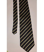 Ermenegildo Zegna Vintage Striped Repp Tie  Italian 100% Pure Silk 59&quot; x 4&quot; - $49.49