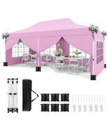 10 x 20 Feet Pop up Canopy with 6 Sidewalls Windows and Carrying Bag-Pin... - €278,48 EUR