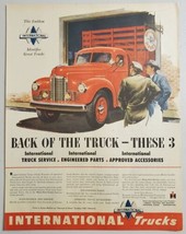 1948 Print Ad International Stake Red Farm Truck Service Garage Chicago,Illinois - £15.36 GBP
