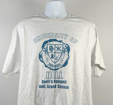 University of Hell graduate Devils Hangout Grand Cayman T Shirt Mens LXL - £16.98 GBP