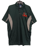 Old Varsity brand Mens Miami Hurricanes Short Sleeve Polo Shirt-Green, L... - £20.73 GBP