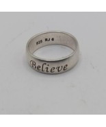 Sterling Silver &quot;Love, Dream, Believe&quot; Ring, Size 5.5 - $40.00
