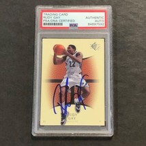 2007-08 NBA SP #13 Rudy Gay Signed Card AUTO PSA Slabbed Grizzlies - £47.96 GBP