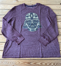Star Wars NWOT Men’s waffle knit graphic shirt size 2XL Maroon D12 - £10.65 GBP