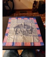 WWI US Army Soldier Woman SweetHeart Silk Hankie Handkerchief Hancock Au... - $60.80 CAD