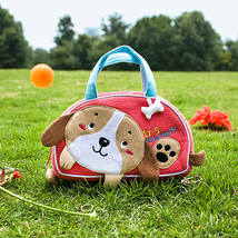 [Dog Loves Bone] Embroidered Applique Kids Mini Handbag / Cosmetic Bag / Trav... - £18.70 GBP