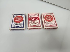 3 Decks Of Vintage Blue &amp; Red Bee Brand No. 92 Playing Cards Harrahs/ The Mint - £15.49 GBP