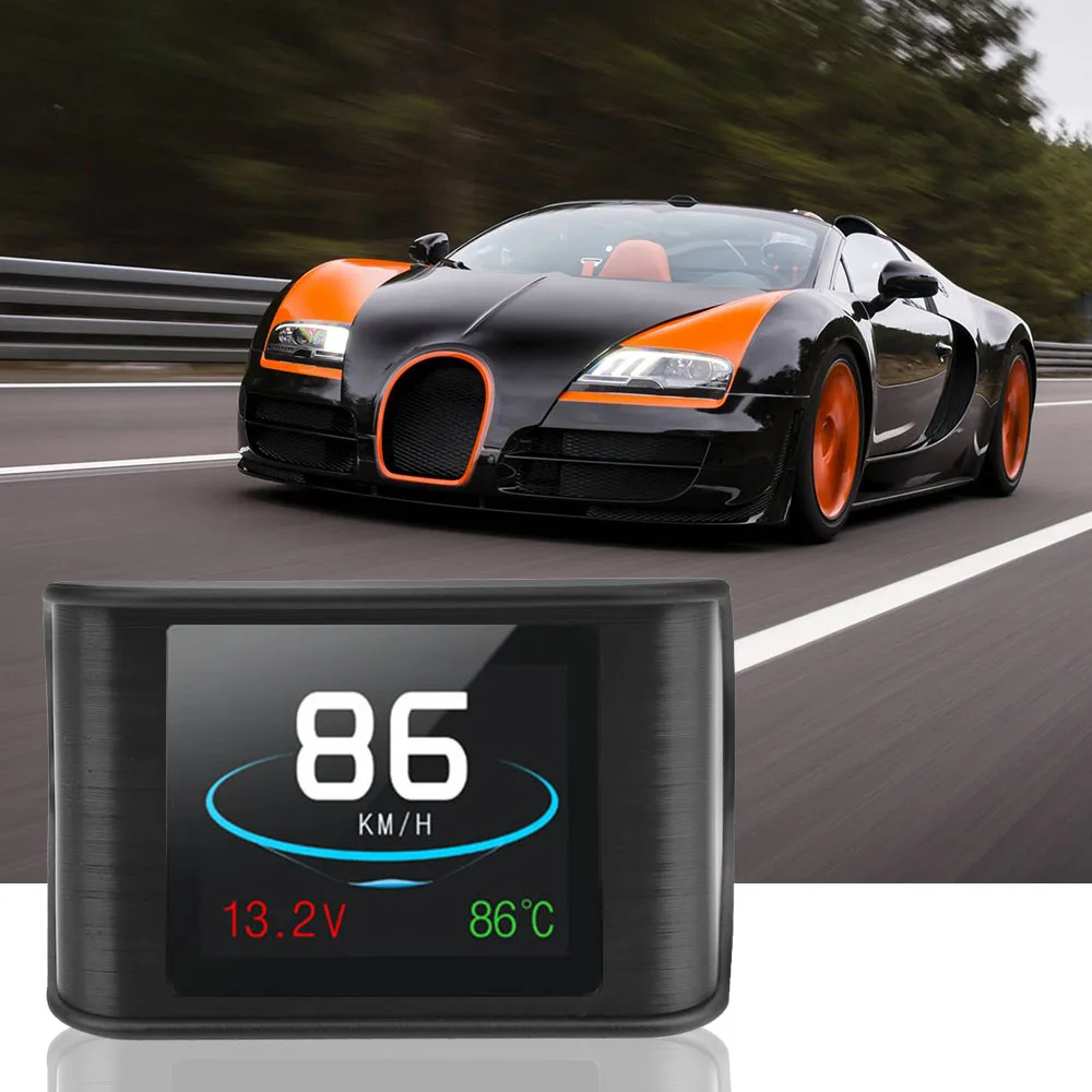 Leepee OBD2 Hud Car Speedometer Rpm Gauge Head Up Display P10 Smart Digital Me - £31.87 GBP