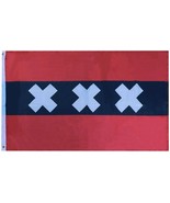 3&#39;X5&#39; Flag Banner Holland the Netherlands Amsterdam City Brass grommets ... - $4.88