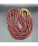 Antique OLD AFRICAN Red GLASS ANTIQUE BEADS Strand 6 MM - $436.20 MXN