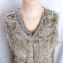 New Faux Fur Vest Wonder Nation Beige Girl Sz XL 14-16 - £6.64 GBP