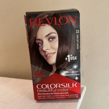 Revlon Colorsilk Beautiful Color Hair Dye 33 Dark Soft Brown New In Box - $7.91