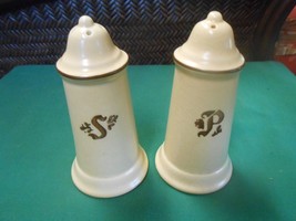 Great Pfaltzgraff "Village" Stoneware Salt & Pepper Shakers 6" - $8.50
