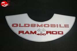 69 Oldsmobile Hurst Ram Rod 400 Air Cleaner Lic Decal 11&quot;x5&quot; - £775.29 GBP