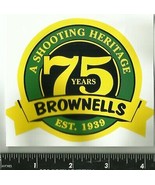 Genuine BROWNELLS 4&quot; Vinyl Adhesive Sticker firearm hunting shooting gun... - $29.15 CAD