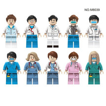 10PCS/Set Doctor Series Construction Doll Mini Lego Toy Gift - £11.08 GBP