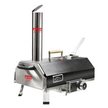 Black 12 Wood Fired Outdoor Pizza Oven - Portable Hard Wood Pellet Pizza... - £215.43 GBP