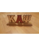Kappa Alpha Psi Wood Desktop Letters Divine 9 Office Decor Plaque - £26.81 GBP
