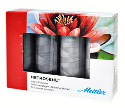 Mettler Metrosene 4 Spool Thread Set Grey - £11.68 GBP
